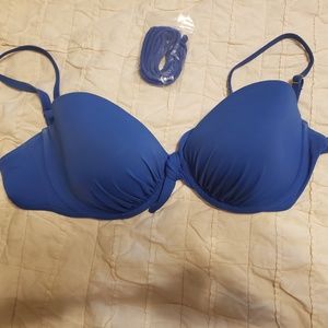 Victoria Secret Blue Swim Top